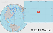 Gray Location Map of the area around 35° 24' 37" N, 61° 58' 30" W