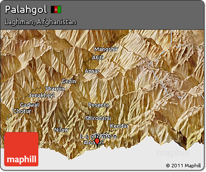 Satellite Panoramic Map of Palahgol