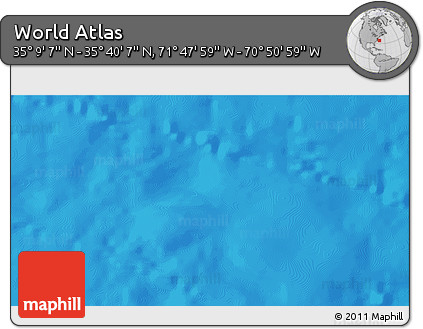 Physical 3D Map of the Area around 35° 24' 37" N, 71° 19' 29" W