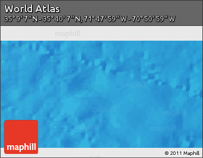 Physical 3D Map of the Area around 35° 24' 37" N, 71° 19' 29" W