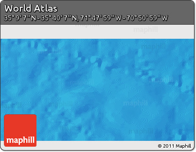 Physical 3D Map of the Area around 35° 24' 37" N, 71° 19' 29" W
