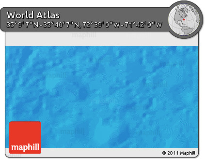 Shaded Relief 3D Map of the Area around 35° 24' 37" N, 72° 10' 30" W