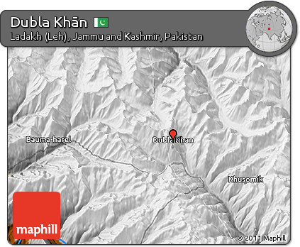 Physical 3D Map of Dubla Khān