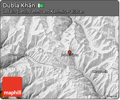 Physical 3D Map of Dubla Khān