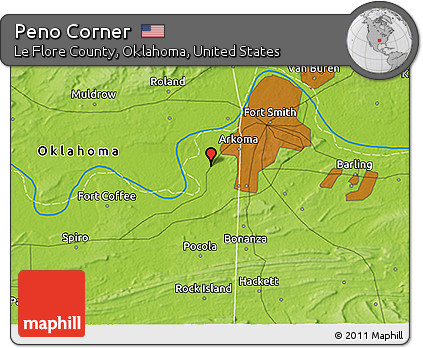 Physical 3D Map of Peno Corner