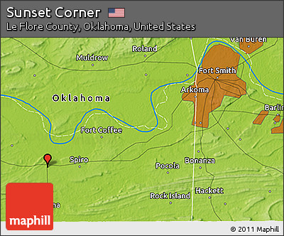 Physical 3D Map of Sunset Corner