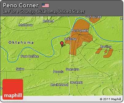 Physical 3D Map of Peno Corner