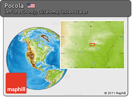 Physical Location Map of Pocola