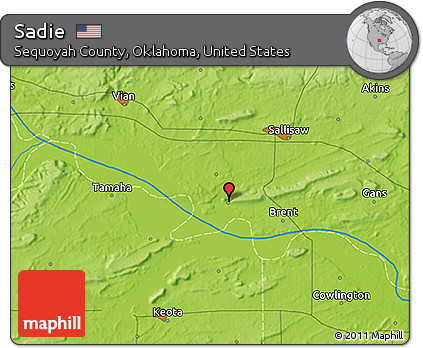 Physical 3D Map of Sadie