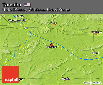 Physical 3D Map of Tamaha