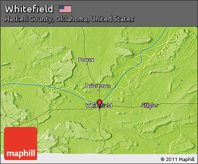 Physical 3D Map of Whitefield