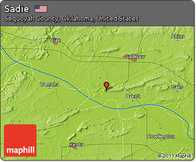 Physical 3D Map of Sadie