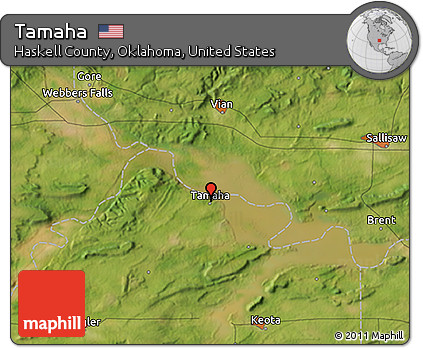 Satellite 3D Map of Tamaha