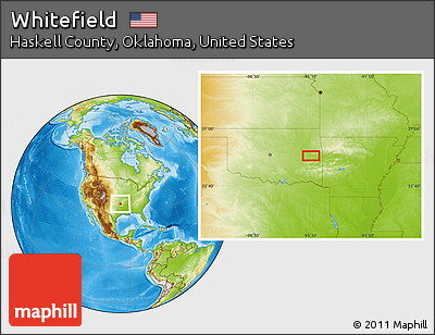 Physical Location Map of Whitefield