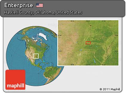 Satellite Location Map of Enterprise