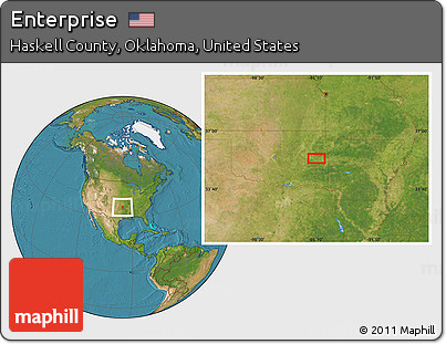 Satellite Location Map of Enterprise