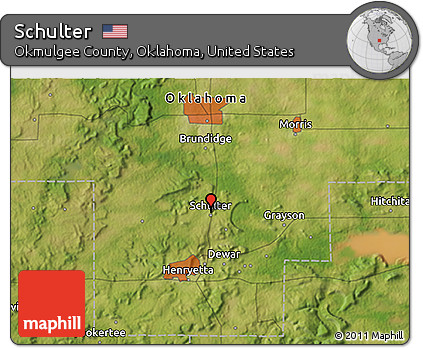 Satellite 3D Map of Schulter