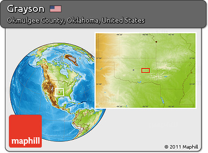 Physical Location Map of Grayson
