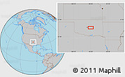Gray Location Map of Newalla