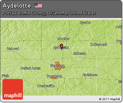 Physical Panoramic Map of Aydelotte