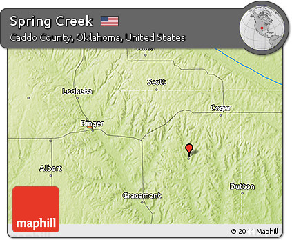 Physical 3D Map of Spring Creek