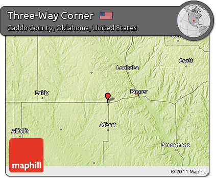 Physical 3D Map of Three-Way Corner