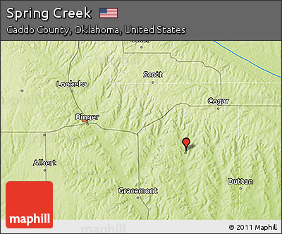 Physical 3D Map of Spring Creek