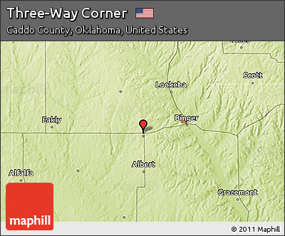 Physical 3D Map of Three-Way Corner