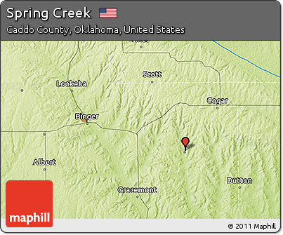 Physical 3D Map of Spring Creek
