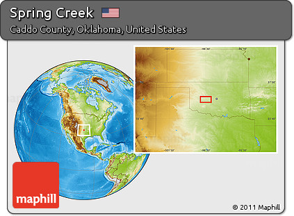 Physical Location Map of Spring Creek