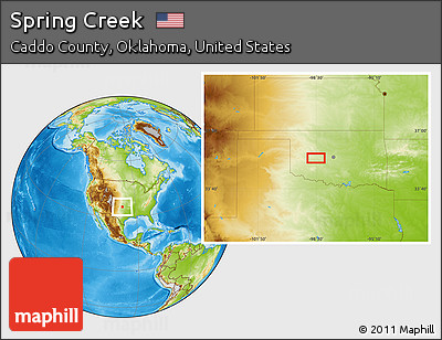Physical Location Map of Spring Creek