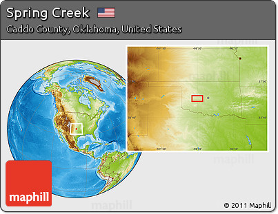 Physical Location Map of Spring Creek