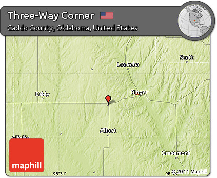 Physical Map of Three-Way Corner