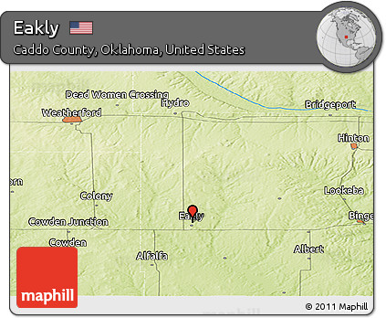 Physical Panoramic Map of Eakly