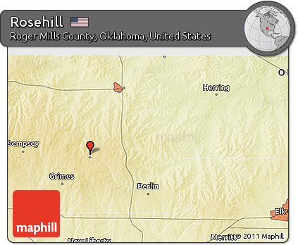 Physical 3D Map of Rosehill