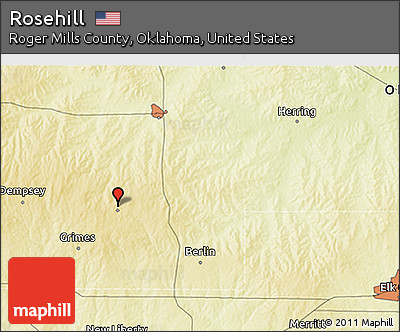 Physical 3D Map of Rosehill