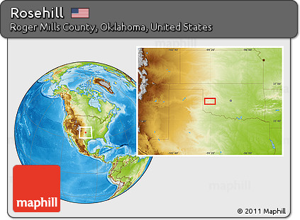 Physical Location Map of Rosehill