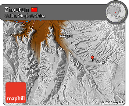 Physical 3D Map of Zhoutun