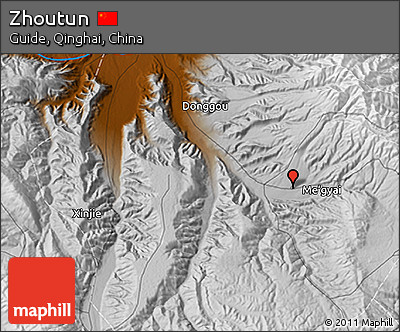Physical 3D Map of Zhoutun