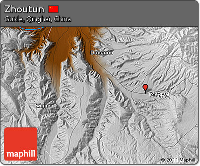 Physical 3D Map of Zhoutun