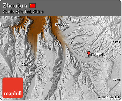 Physical Map of Zhoutun