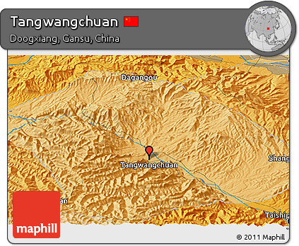 Political Panoramic Map of Tangwangchuan