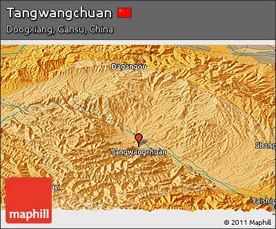 Political Panoramic Map of Tangwangchuan