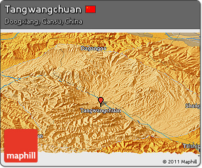 Political Panoramic Map of Tangwangchuan