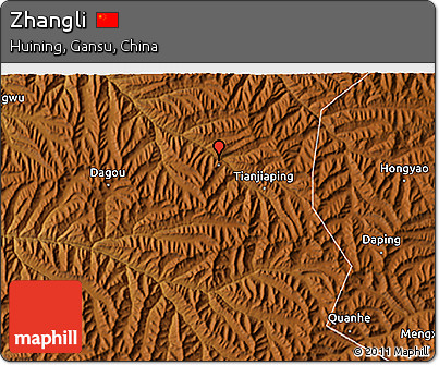 Physical 3D Map of Zhangli