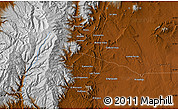 Physical Map of the area around 35° 52' 19" N, 105° 19' 29" W