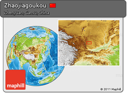 Physical Location Map of Zhaojiagoukou