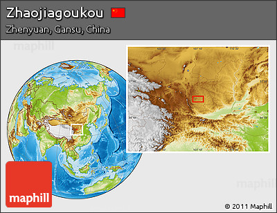 Physical Location Map of Zhaojiagoukou