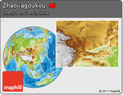 Physical Location Map of Zhaojiagoukou