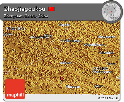 Physical Panoramic Map of Zhaojiagoukou